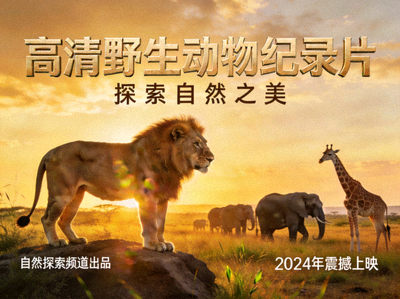 自然纪录片海报 - 高清野生动物纪录片